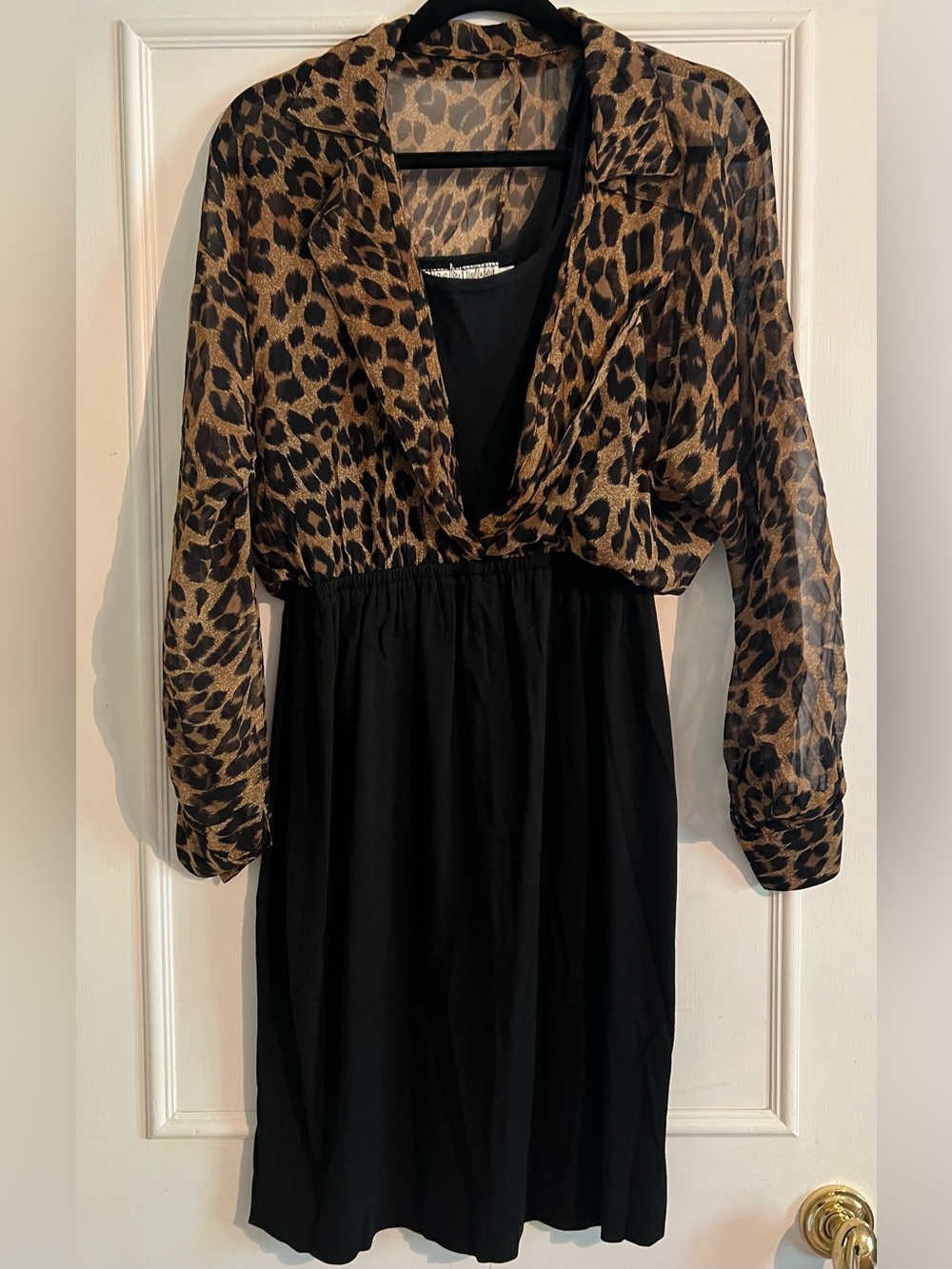 Elegant Diane Von Furstenberg Long Sleeve Dress Size 10 Vintage